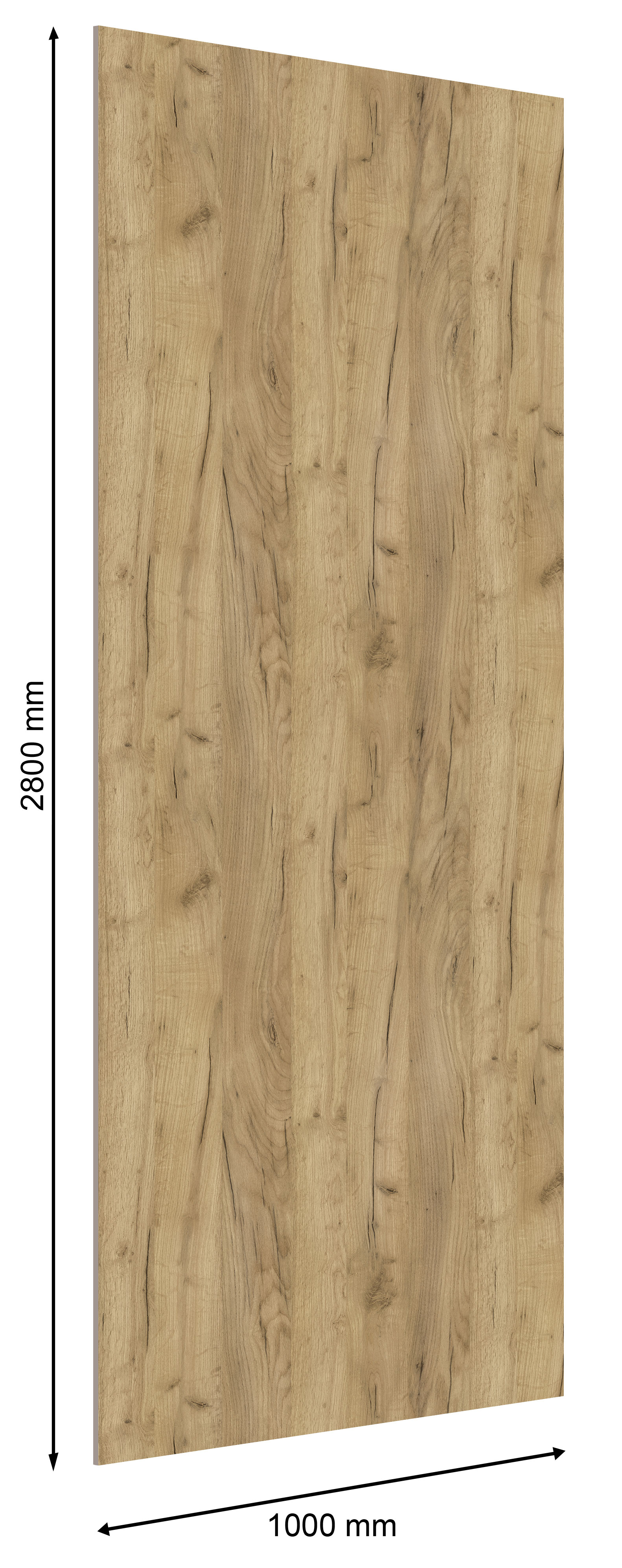 Стеновая панель UltraWall 2800*1000*10 мм, Дуб Крафт Золотой, K003 PW