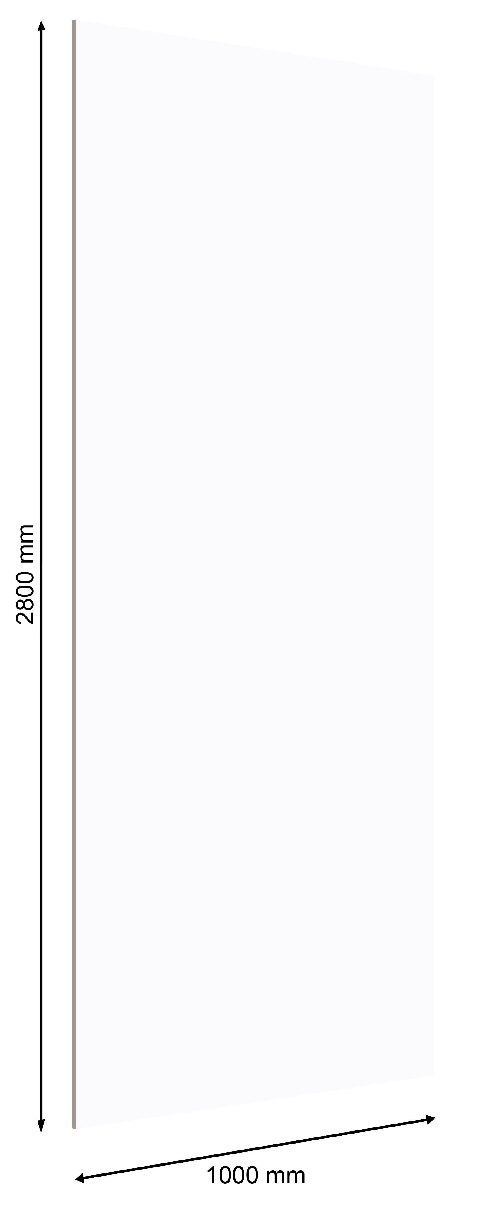Стеновая панель UltraWall 2800*1000*10 мм, Белый Снег, 8685 UR