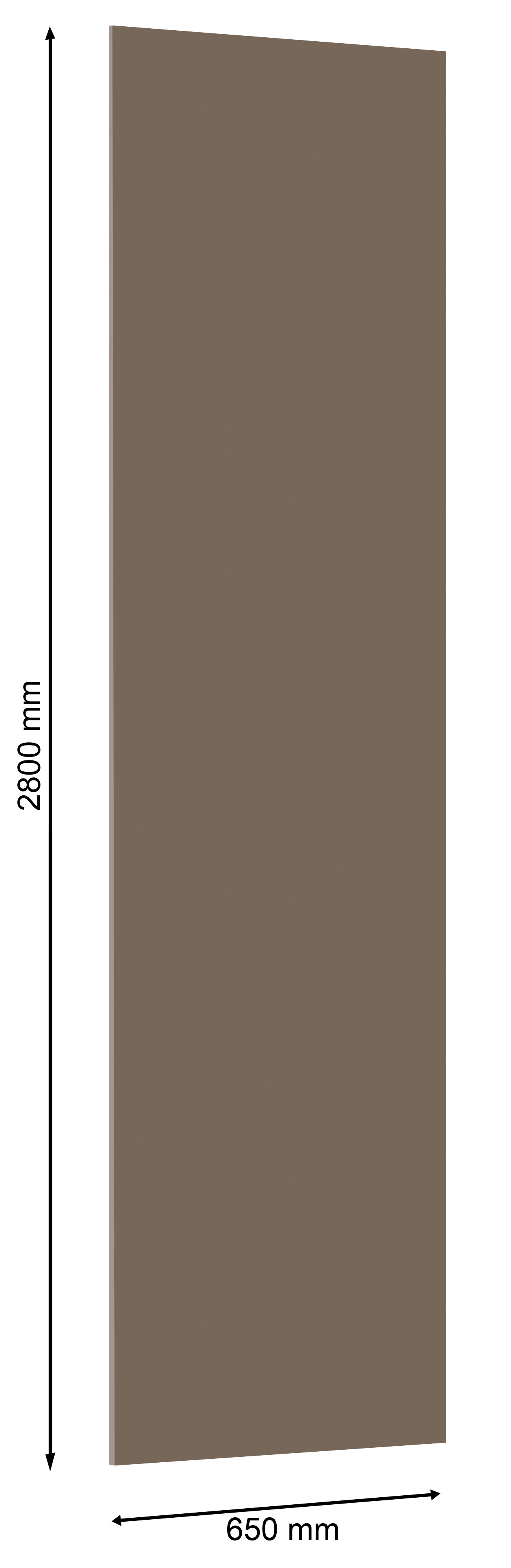Стеновая панель UltraWall 2800*650*10 мм, Глиняный Серый, С096 UR