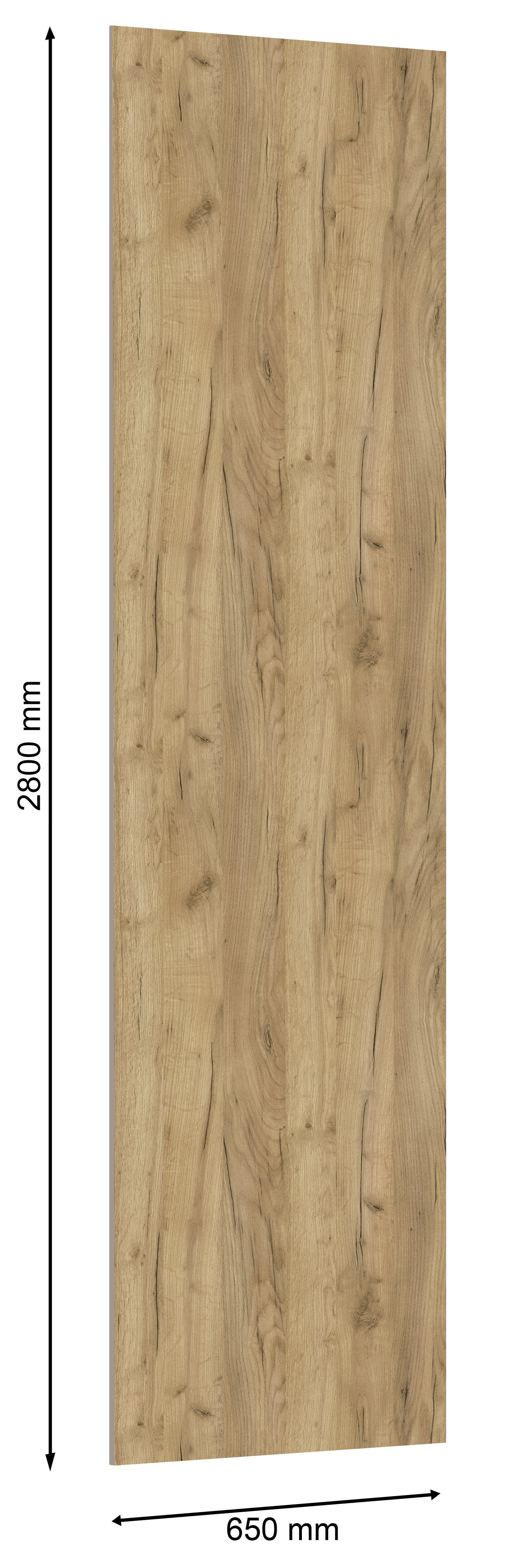 Стеновая панель UltraWall 2800*650*10 мм, Дуб Крафт Золотой, K003 PW