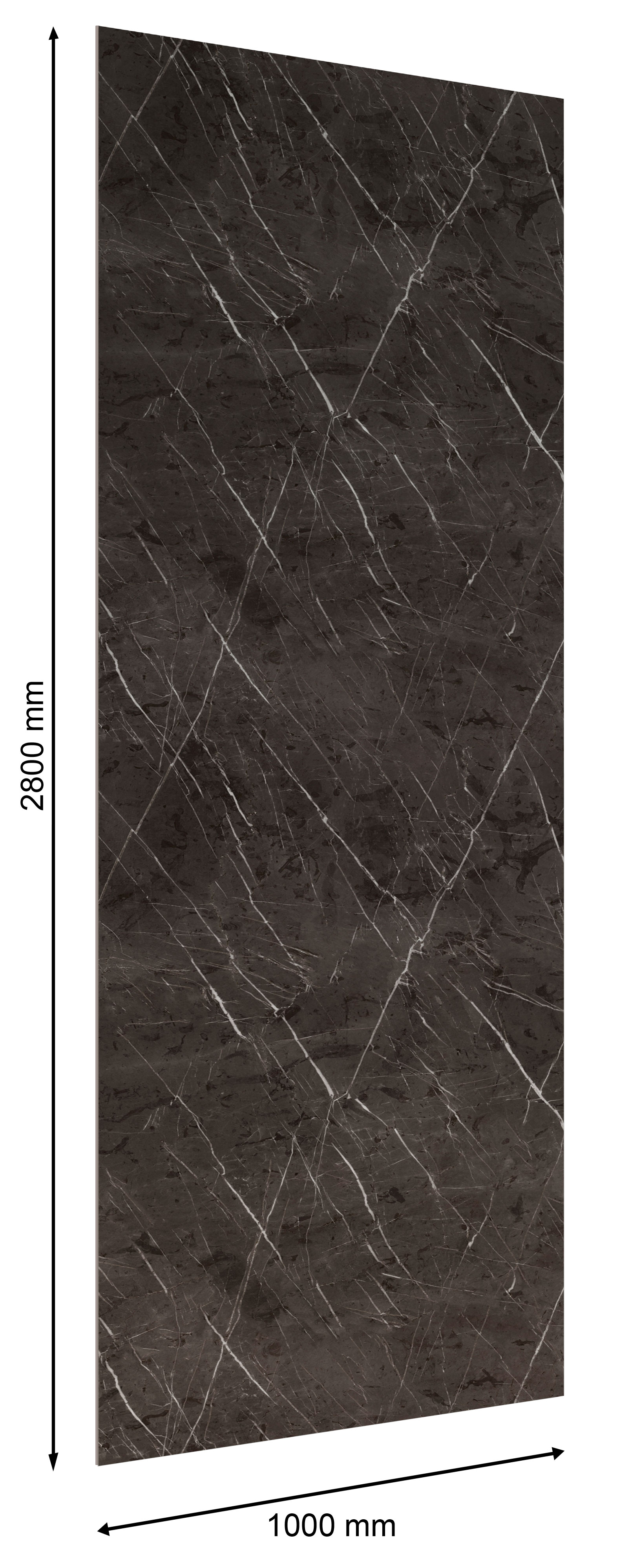 Стеновая панель UltraWall 2800*1000*10 мм, Мрамор Пьетра Графитовый, U704 CB