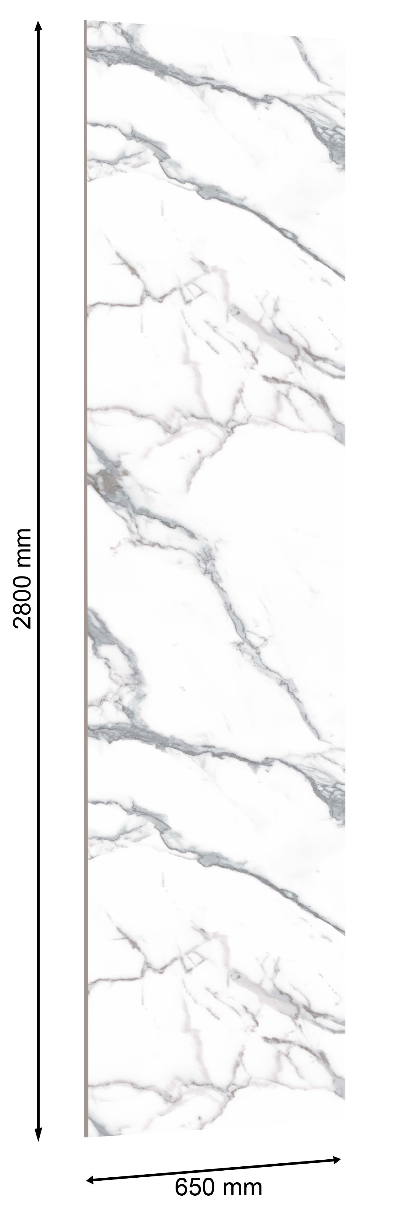 Стеновая панель UltraWall 2800*650*10 мм, Мрамор Империал, С346 CD