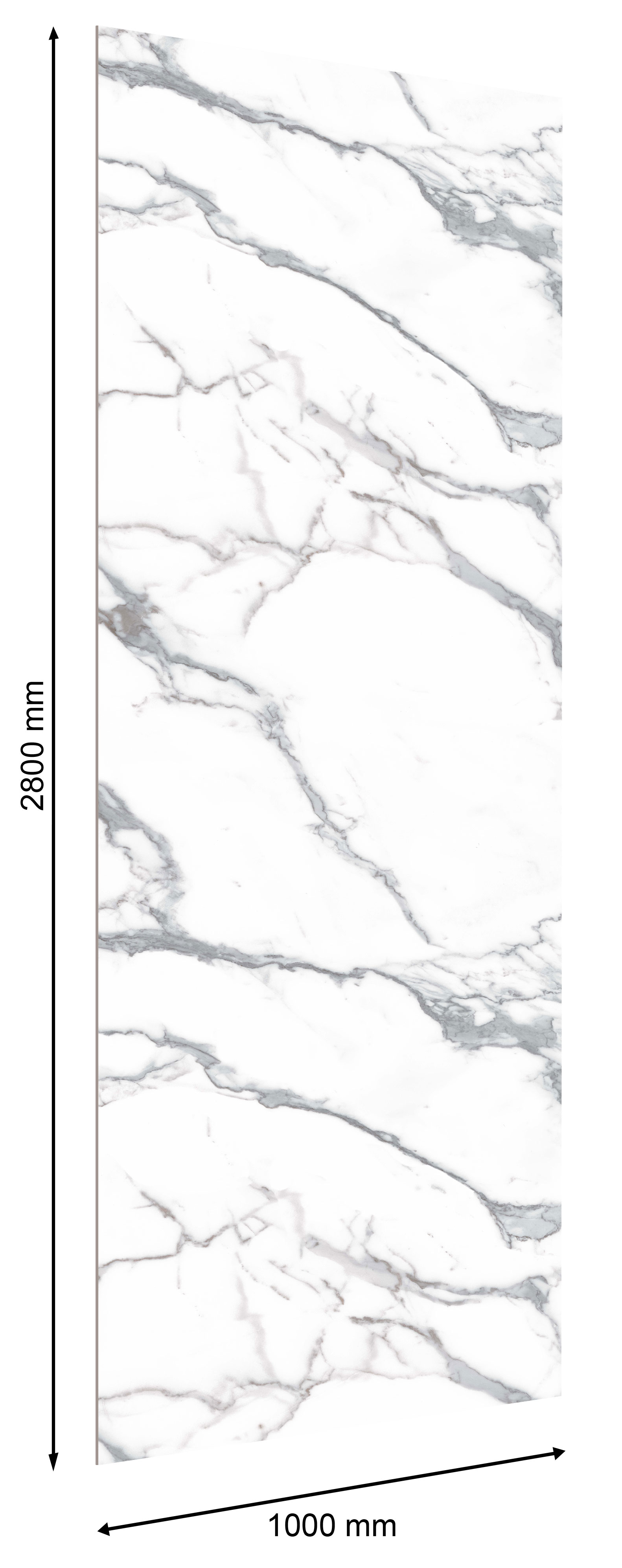 Стеновая панель UltraWall 2800*1000*10 мм, Мрамор Империал, C346 CD