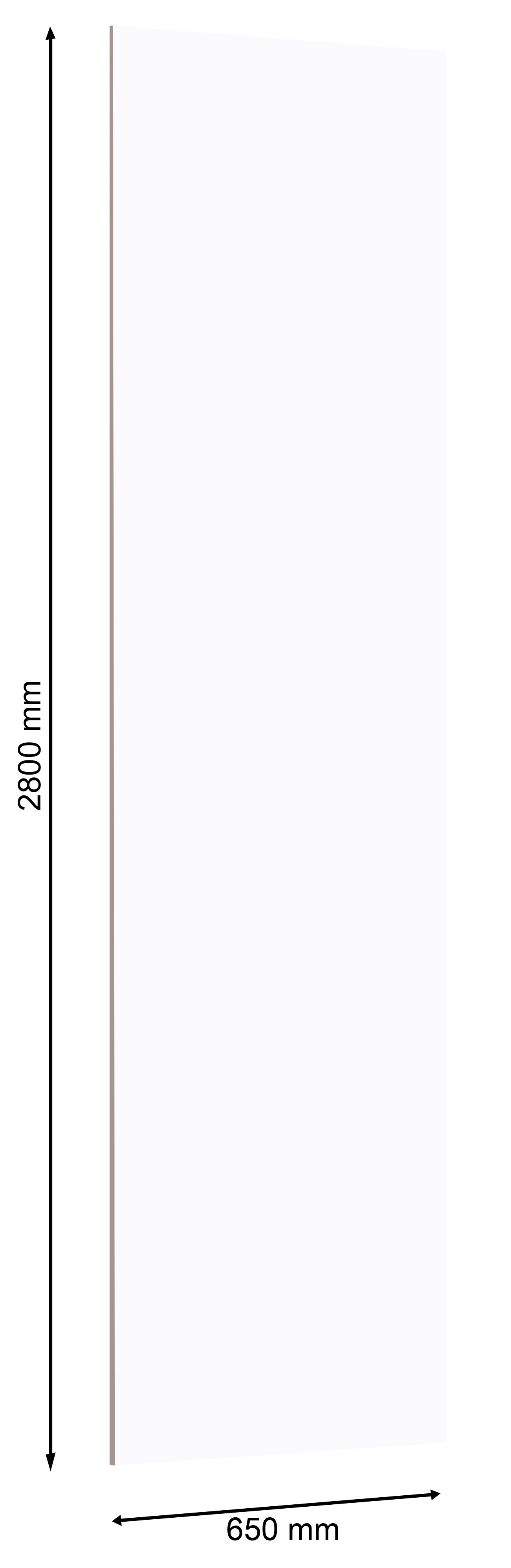 Стеновая панель UltraWall 2800*650*10 мм, Белый Снег, 8685 UR